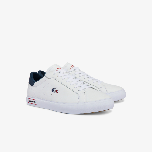 Men's Powercourt Tricolor Leather Trainers
