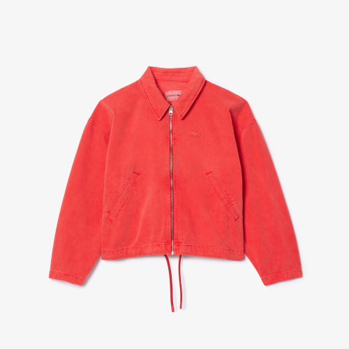 Lacoste Women's Relaxed Fit Colored Denim Blouson