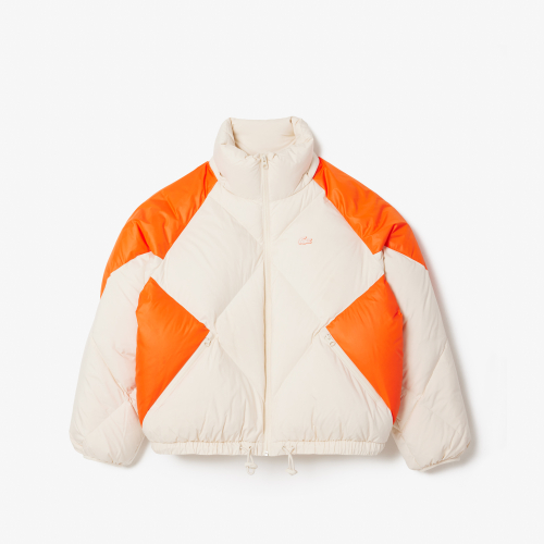 Colourblock Hooded Down Jacket