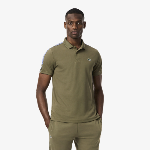 Ultra Dry Branded Stripe Tennis Polo Shirt