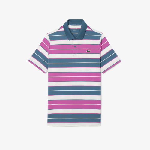 Ultra-Dry Anti-UV Striped Golf Polo Shirt 