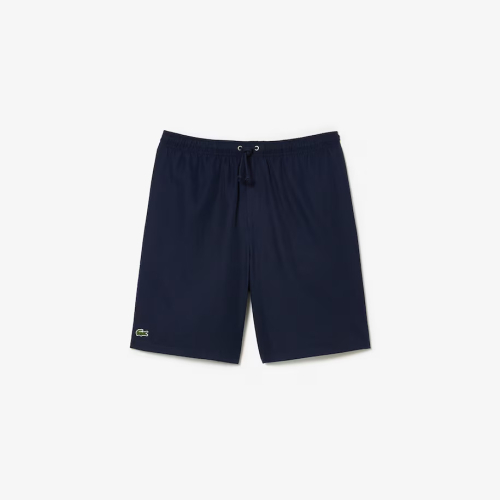 Men's Lacoste SPORT Tennis Shorts in Solid Diamond Weave Taffeta