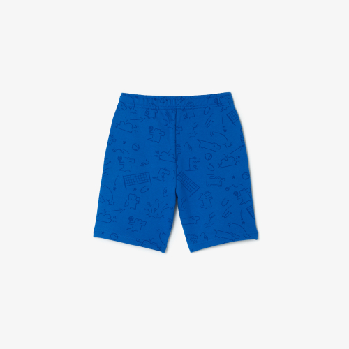 Croc Motif Fleece Shorts
