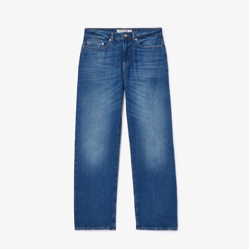5 Pocket Straight Cut Indigo Jeans 