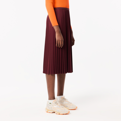 Women’s Elasticized Waist Flowing Pleated Skirt