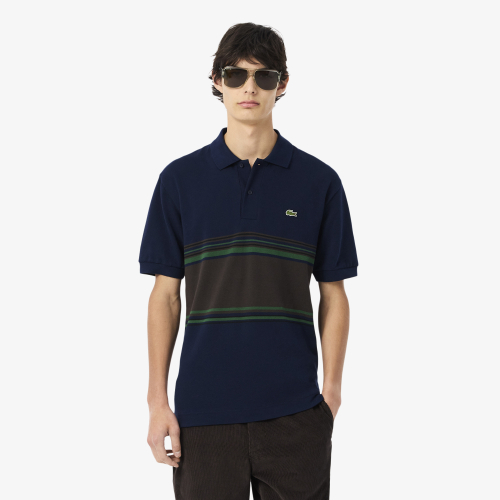 French Made Classic Fit Striped Polo Shirt
