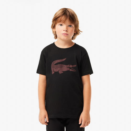 Boys' Lacoste SPORT Tennis Technical Jersey Oversized Croc T-shirt 