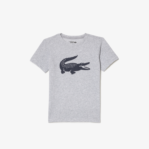 Boys' Lacoste SPORT Tennis Technical Jersey Oversized Croc T-shirt 
