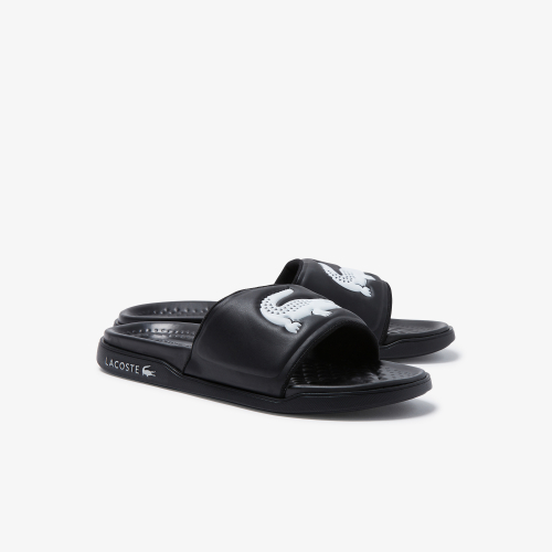 Women's Croco Dualiste Synthetic Logo Strap Slides