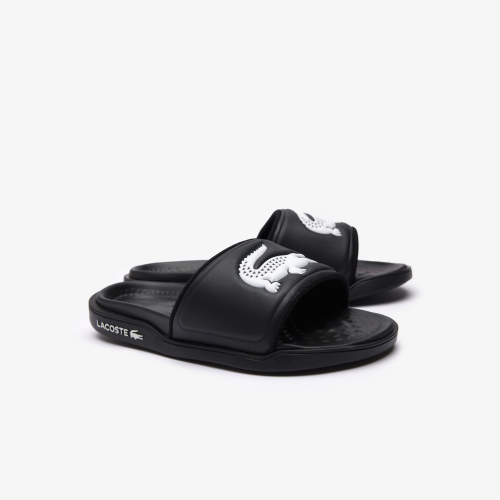 Women's Croco Dualiste Synthetic Logo Strap Slides