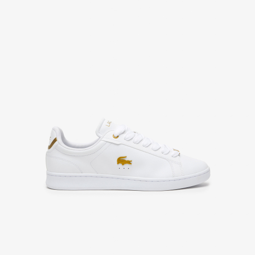 Men's Lacoste Carnaby Pro Leather Metallic Detailing Sneakers