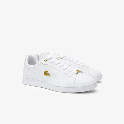 Men's Lacoste Carnaby Pro Leather Metallic Detailing Sneakers