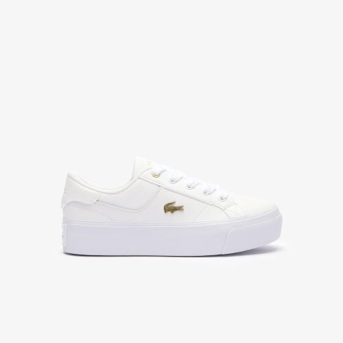 Women's Ziane Platform Logo Leather Trainers