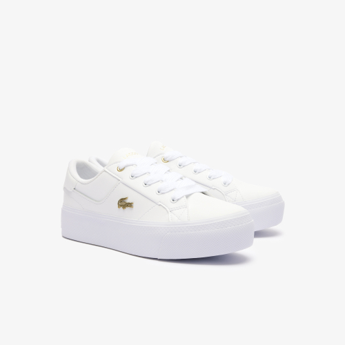 Women's Ziane Platform Logo Leather Trainers