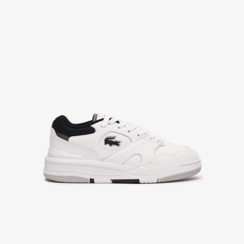 Women's Lineshot Contrasted Collar Leather Trainers 