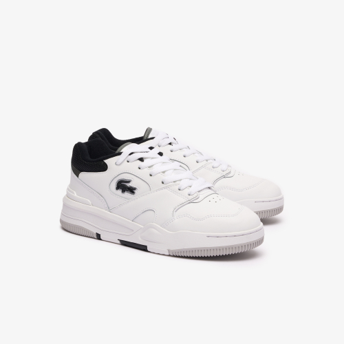 Women's Lineshot Contrasted Collar Leather Trainers 