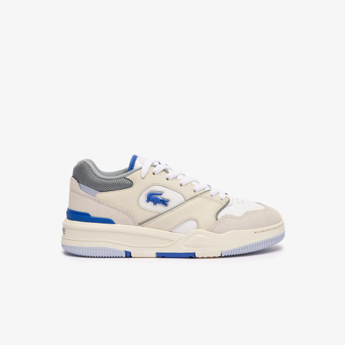 Women's Lineshot Contrasted Collar Leather Trainers 