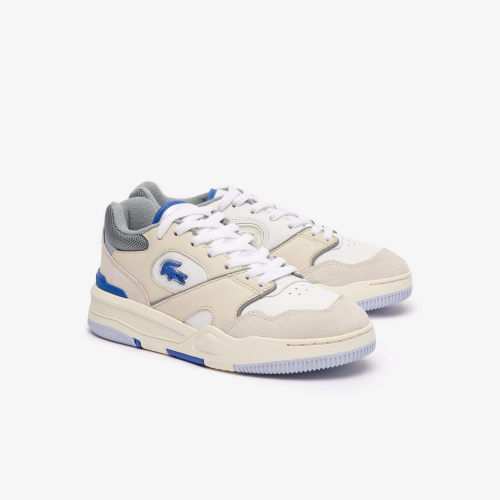 Women's Lineshot Contrasted Collar Leather Trainers 