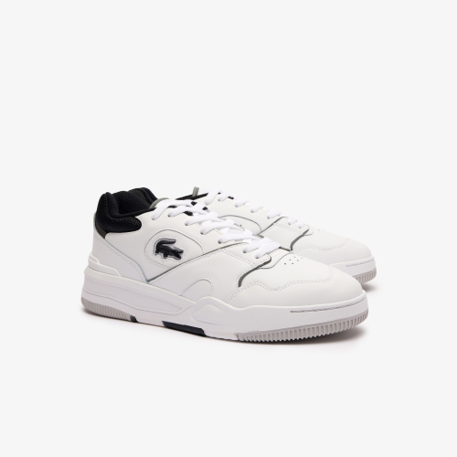 Men's Lineshot Contrasted Collar Leather Trainers 