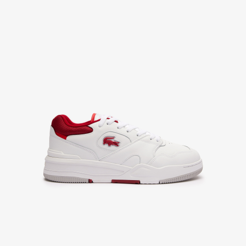 Men's Lineshot Contrasted Collar Leather Trainers 