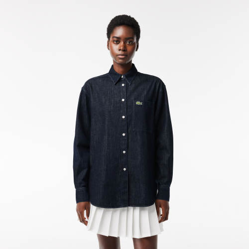Women's Lacoste Cotton Denim Shirt