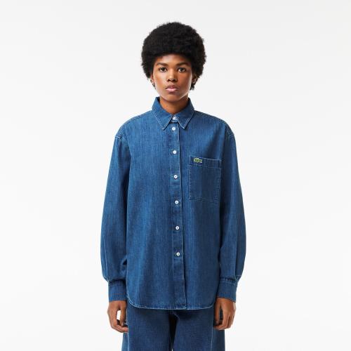 Women's Lacoste Cotton Denim Shirt