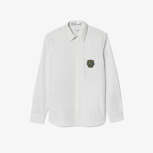 Striped Shirt With Badge