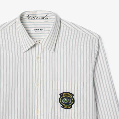 Striped Shirt With Badge