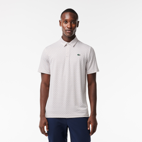Men’s Lacoste Golf Printed Recycled Polyester Polo Shirt