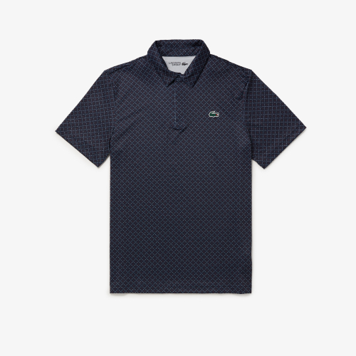 Men’s Lacoste Golf Printed Recycled Polyester Polo Shirt