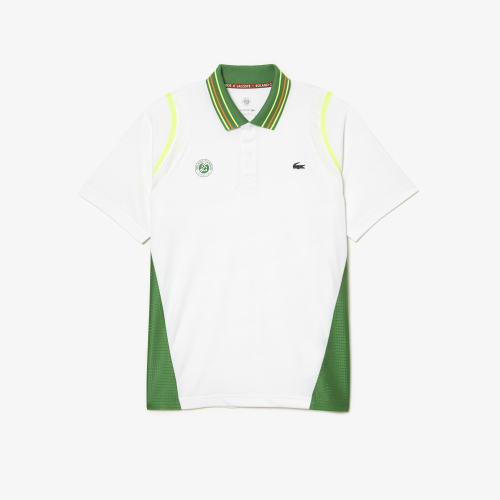 Men's Lacoste Sport Roland Garros Edition Ultra-Dry Two Tone Polo Shirt