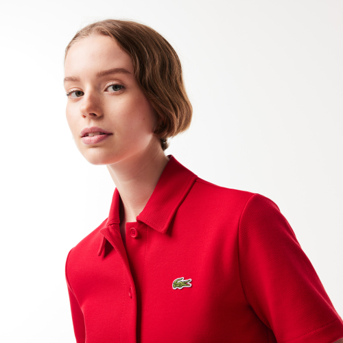 Women’s Lacoste Organic Cotton Buttoned Polo Dress