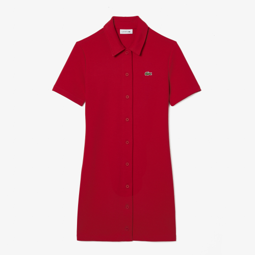 Women’s Lacoste Organic Cotton Buttoned Polo Dress
