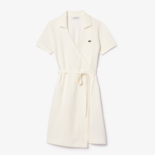 Short Sleeved Stretch Piqué Dress