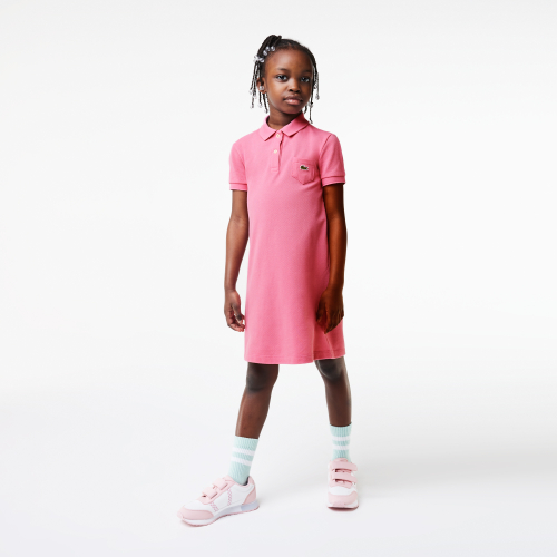 Girl's Polo-Style Cotton Dress