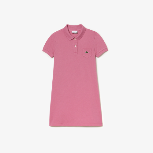 Girl's Polo-Style Cotton Dress