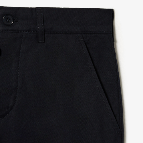 Straight Fit Cotton Twill Chinos