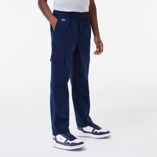 Boys' Lacoste Stretch Cotton Gabardine Chinos