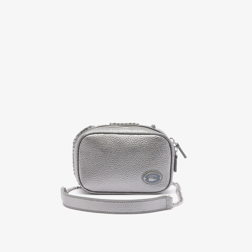 Women’s Lacoste Top Grain Leather Square Shoulder Bag 