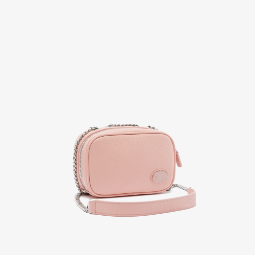 Women’s Lacoste Top Grain Leather Square Shoulder Bag 