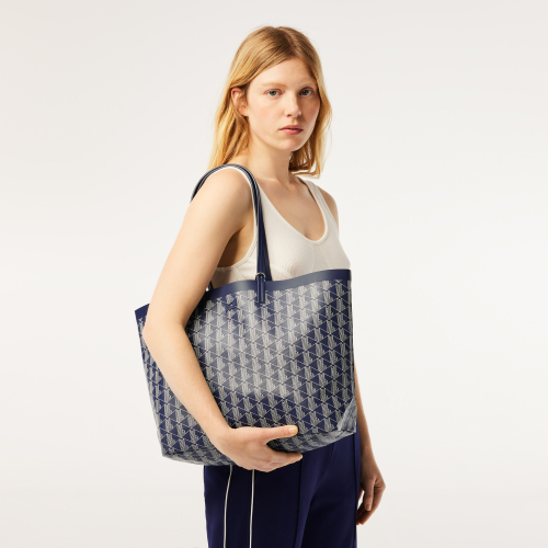 Zely Coated Canvas Monogram Medium Tote