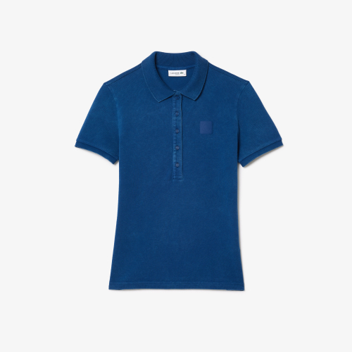 Wash Effect Piqué Polo Shirt