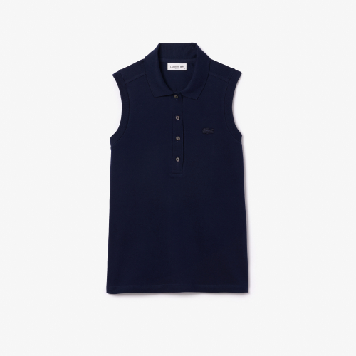 Women's Lacoste Sleeveless Cotton Piqué Polo Shirt