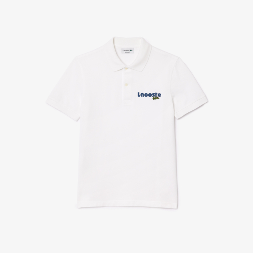 Lacoste Men's Name Print Washed Polo Shirt