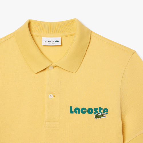 Lacoste Men's Name Print Washed Polo Shirt