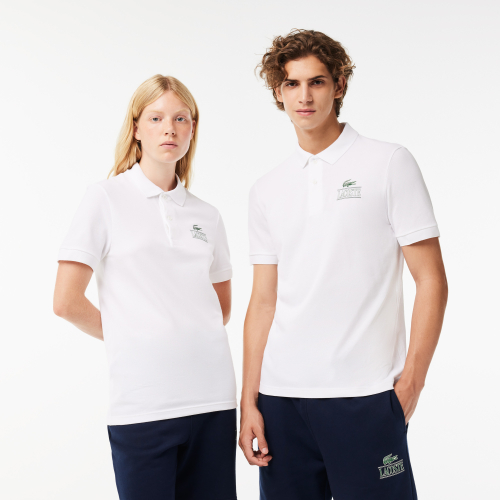Regular Fit Signature Print Pique Polo Shirt