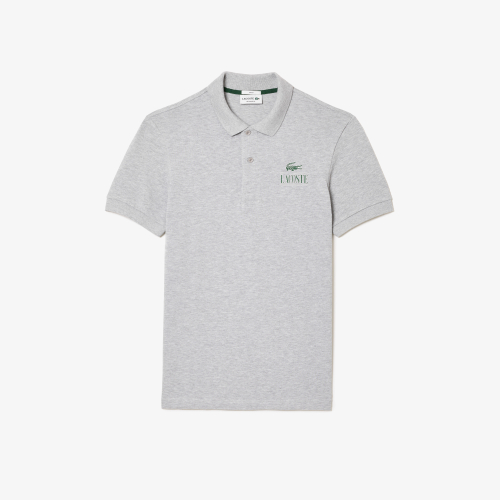 Regular Fit Signature Print Pique Polo Shirt