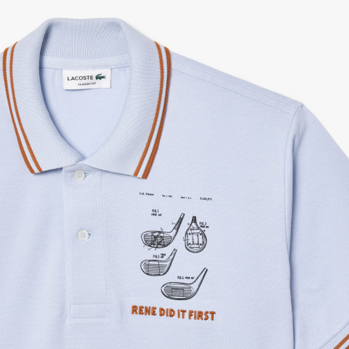 Original L.12.12 Embroidered Patent Cotton Polo Shirt