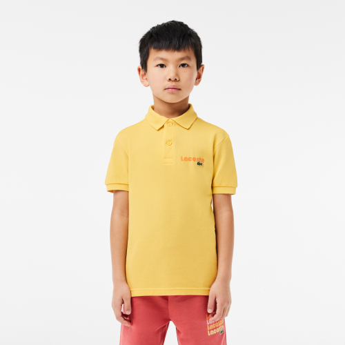 Lacoste Print Cotton Piqué Polo Shirt  