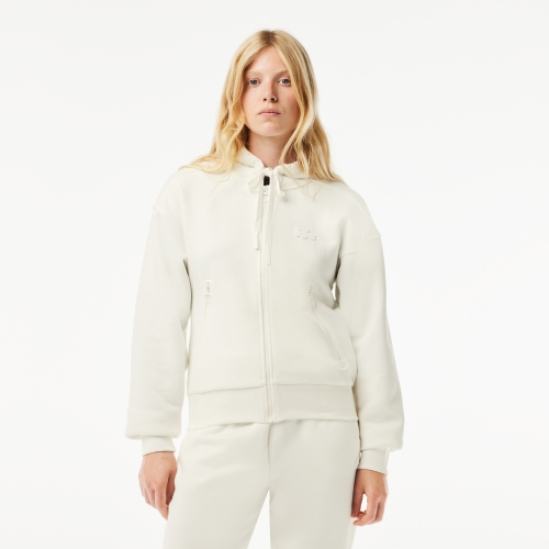 Zipped Cotton Jogger Sweatshirt 